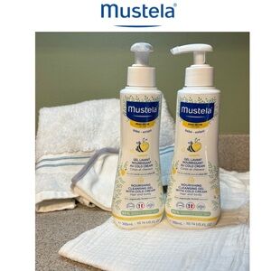MUSTELA 2 Bottles Nourishing Cleansing Gel for Dry Skin Baby- NWT